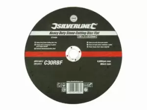 Image of Silverline 274428 Heavy Duty Stone Cutting Disc Flat 230 x 3 x 22.23mm