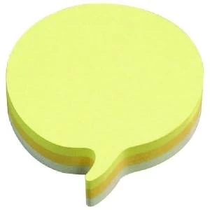 Image of Post-it Notes Speech Bubble 70 x 70mm Rainbow Pack of 12 3M37917