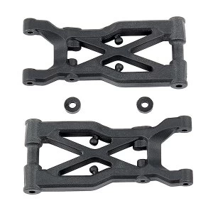 TEAM ASSOCIATED B74 REAR SUSPENSION ARMS, HARD