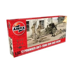 image of 17 Pdr Anti-Tank Gun 1:32 Air Fix Model Kit