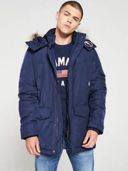 Image of Tommy Jeans Tech Parka Jacket - Navy
