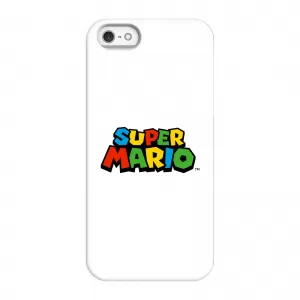 image of Nintendo Super Mario Colour Logo Phone Case - iPhone 5/5s - Tough Case - Gloss