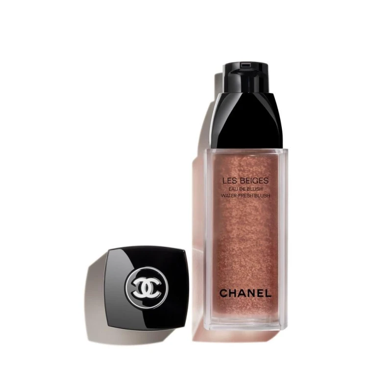 Image of Chanel Les Beiges Water-Fresh Blush liquid blusher with pump shade Warm Pink 15 ml