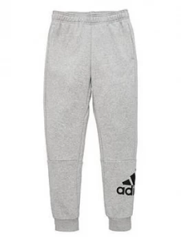 Image of Adidas Childrens Badge Of Sport Pants - Grey
