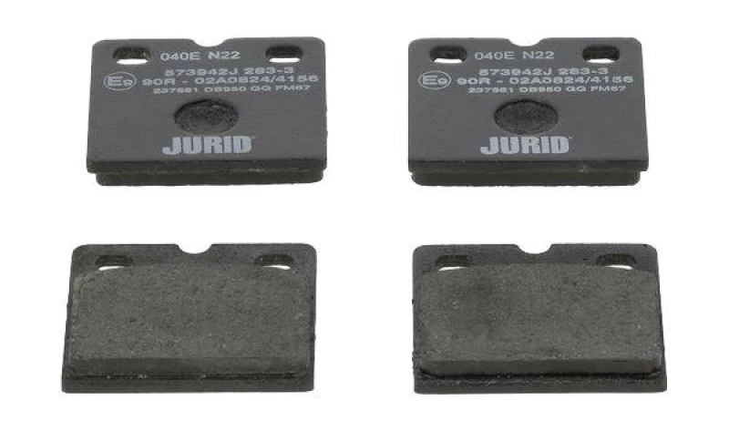 Image of JURID 573942J Brake pad set not prepared for wear warning indicator, without accessories Brake Pad Set,disc brake (402)