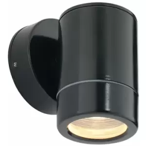 image of Loops - Outdoor IP65 Wall Downlight - Dimmable 7W LED GU10 - Satin Black Aluminium