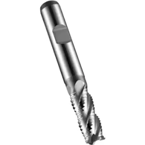 Image of C407 12.00MM HSS-E Flatted Shank Multi Flute Roughing End Mill DIN 844 K