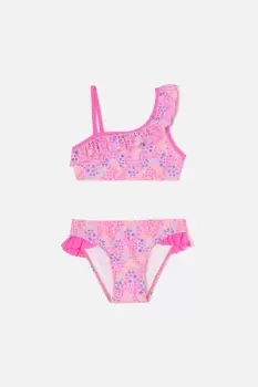 Image of Ditsy Print Asymmetrical Bikini