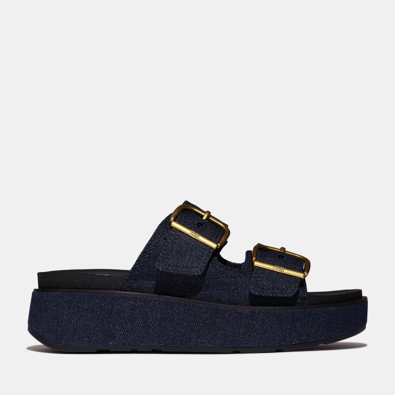 Image of Fitflop Fitflop Dbl Buckle Ld62 Dark Denim female 3 (36)