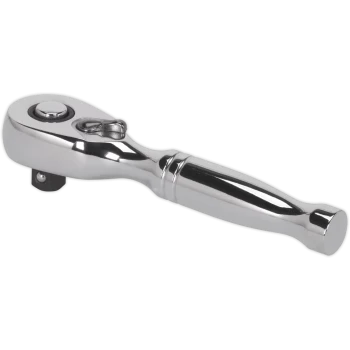 Image of Sealey 1/4" Drive Quick Release Pear Head Stubby Ratchet 1/4"