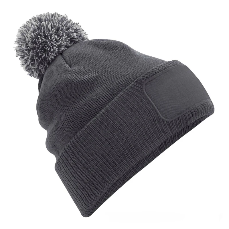 Image of Beechfield Beechfield Men Snowstar Printers Beanie in Grey Grey One Size Male 5063300941003