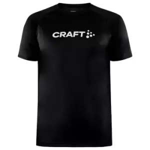 image of Craft Mens Core Unify Logo T-Shirt (M) (Black)