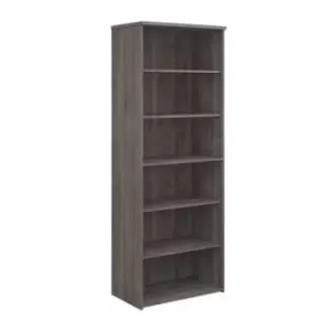 image of Universal bookcase 2140mm high with 5 shelves - grey oak