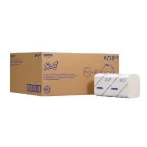 Image of Scott Folded Hand Towels Sleeve of 320 Towels Per Sleeve Pack of 15