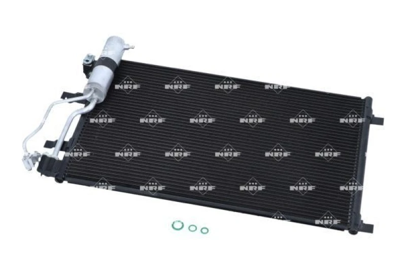 Image of NRF 35975 Condenser EASY FIT with seal ring, with nitrogen filling Aluminium Condenser,air conditioning (448)