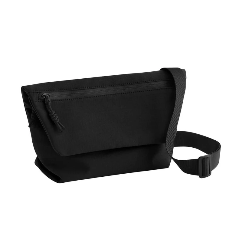 Image of Bagbase Mens Minimal Lifestyle Mini Messenger Bag in Black Male One Size