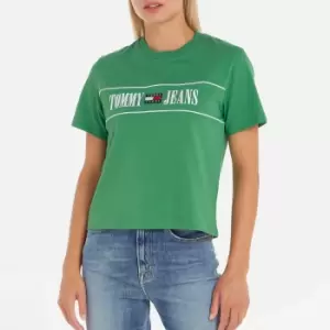 Image of Tommy Jeans Archive Logo Cotton T-Shirt - L