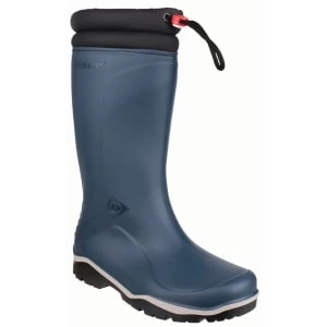 Image of Dunlop Blizzard Winter Wellington Boot - Blue/Black Size 10.5