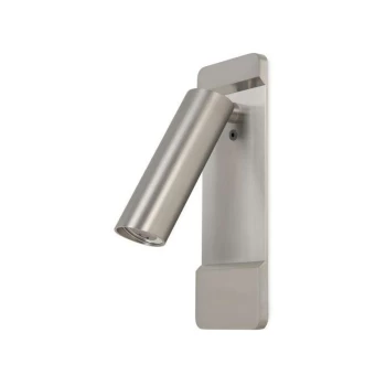 image of Leds-c4 Lighting - Leds-C4 Lire - LED Wall Reading Light Satin Nickel 179lm 2700K