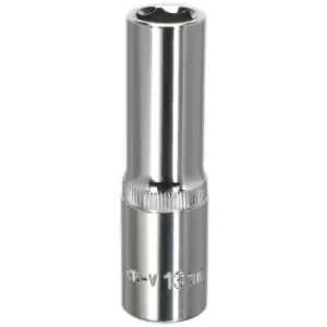 image of SP1213D WallDrive Socket 13mm Deep 1/2'Sq Drive Fully Polished - Sealey