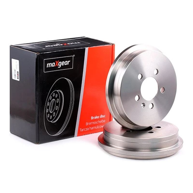 Image of MAXGEAR 19-0849 Brake Drum Rear Axle, 240mm, without wheel studs Brake Drum (123)