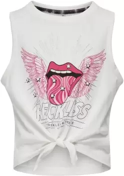 image of Kids Only Sally Wings Knot - Reckless T-Shirt white