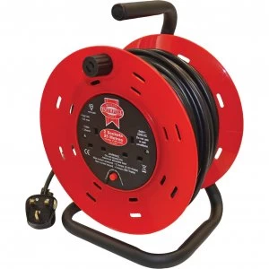 Image of Faithfull 2 Socket Cable Extension Reel 240v 20m