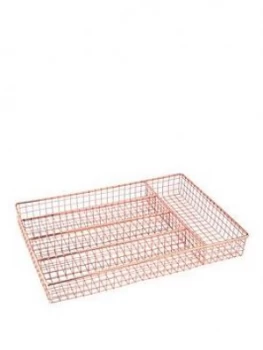 image of Apollo Cutlery Drawer Organiser - Rose Gold