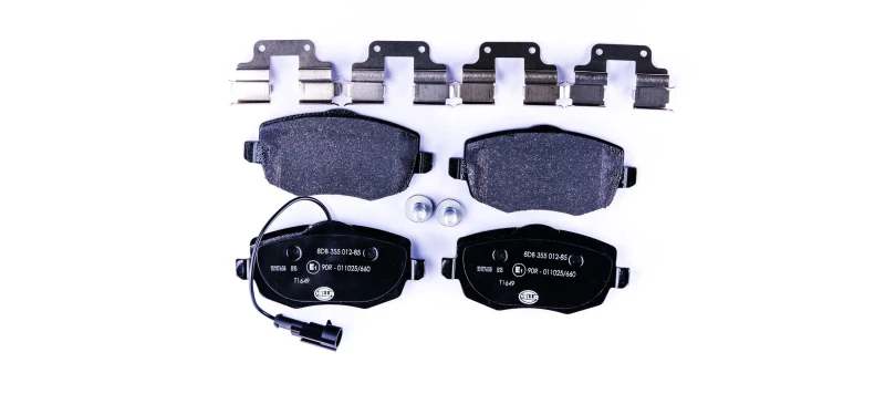 Image of HELLA Brake pad set HELLA 8DB 355 012-851