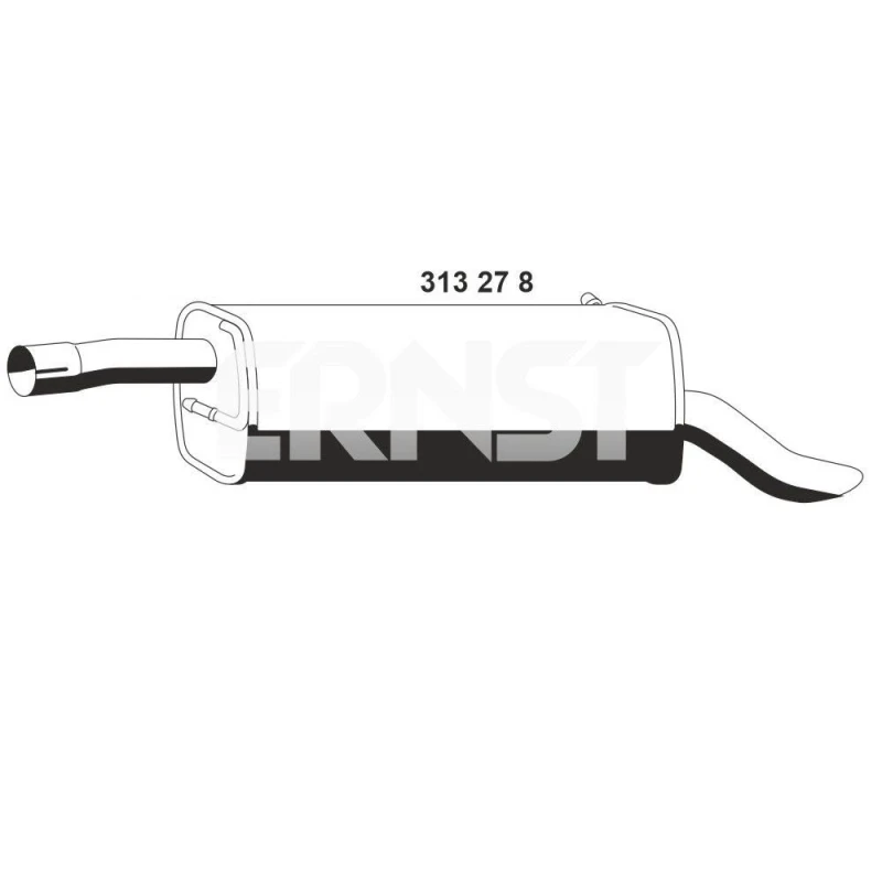 Image of ERNST 313278 Rear silencer Rear End Silencer (3437)