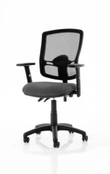 Image of Eclipse Plus II Mesh Deluxe Chair Charcoal Adjustable Arms KC0313