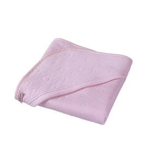 image of Clair de Lune Cotton Candy Hooded Blanket - Pink