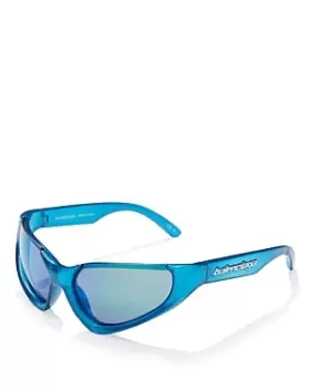 Image of Balenciaga Unisex Wraparound Sunglasses, 64mm