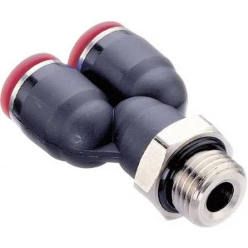 image of Norgren C02880828 Pneufit C Push in Quick Plug in Connector Plasticmetal Version