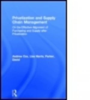 Image of Privatization and Supply Chain Management by Andrew Cox Hardback