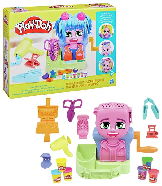 image of Play-Doh Hair Play Reimagined Playset