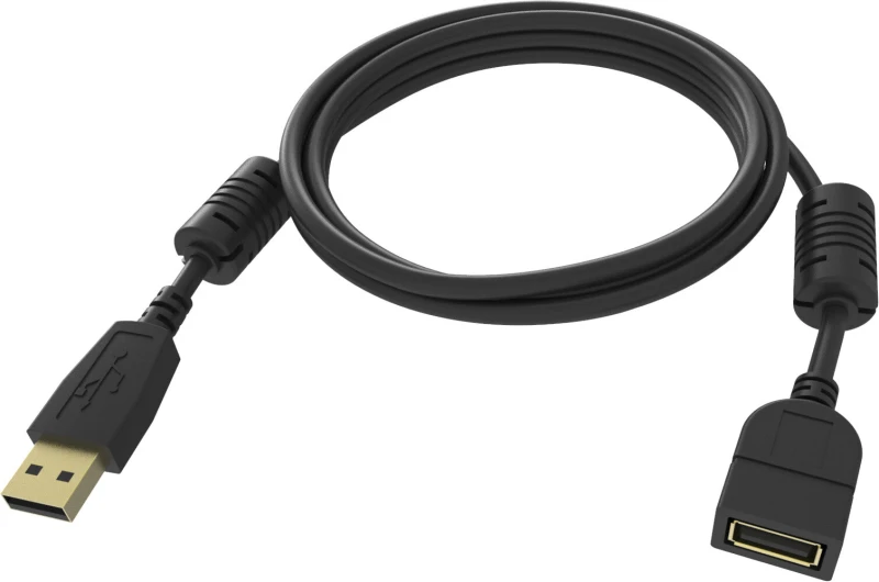 Image of Vision Vision TC-2MUSBEXT-BL USB cable USB 2.0 2m USB A Black TC 2MUSBEXT/BL