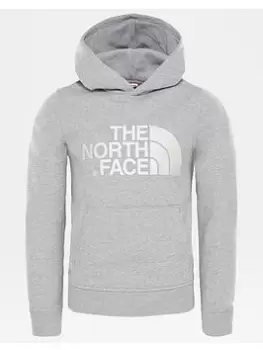 Image of Boys, The North Face Drew Peak Pull Over Hoodie - Grey/white, Grey/White, Size S=7-8 Years