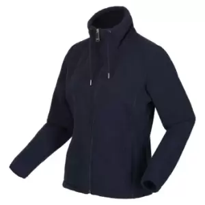 image of Regatta Kizmitt Full Zip Fleece - Navy Fluffy