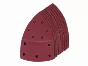 Image of Silverline 380895 Hook & Loop Multi-Sander Sheets 102 x 62mm, 93mm 10pk
