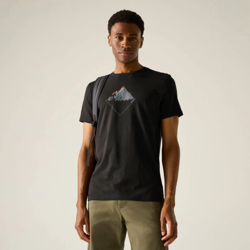 Image of T-Shirt Regatta Breezed Noir Male 2XL