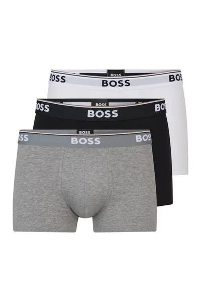 image of Boss Bodywear 3 Pack Power Boxer Shorts Trunks Small Black 42212403350