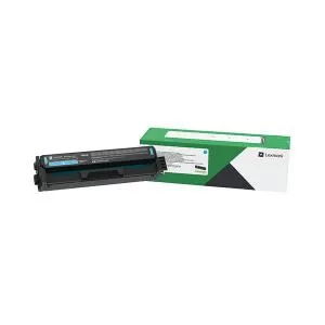 image of Lexmark C342XC0 Cyan Laser Toner Ink Cartridge