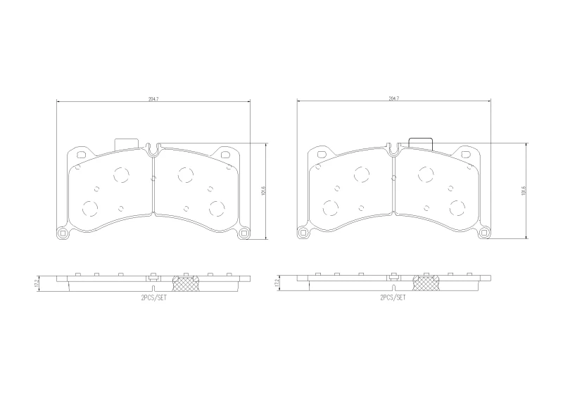 Image of BREMBO Brake pad set BREMBO P 85 183