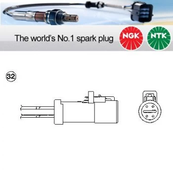 Image of 1x NGK NTK Oxygen O2 Lambda Sensor OZA519-D1 OZA519D1 (0244)