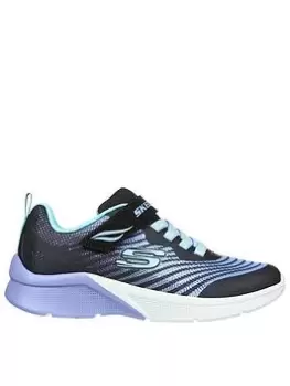 Image of Skechers Microspec Rejoice Racer Trainer, Black, Size 1.5 Older