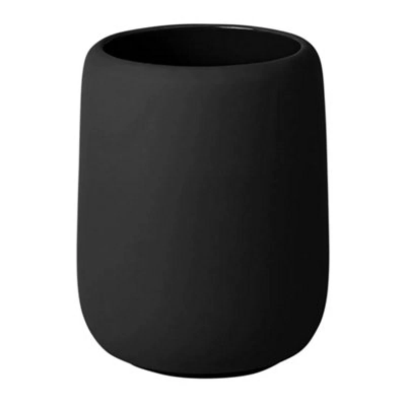 Image of Blomus Sono Toothbrush Tumbler 300ml - Black
