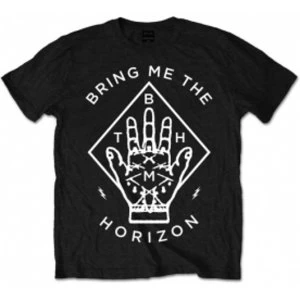 image of BMTH Diamond Hand Mens Black T Shirt: Large