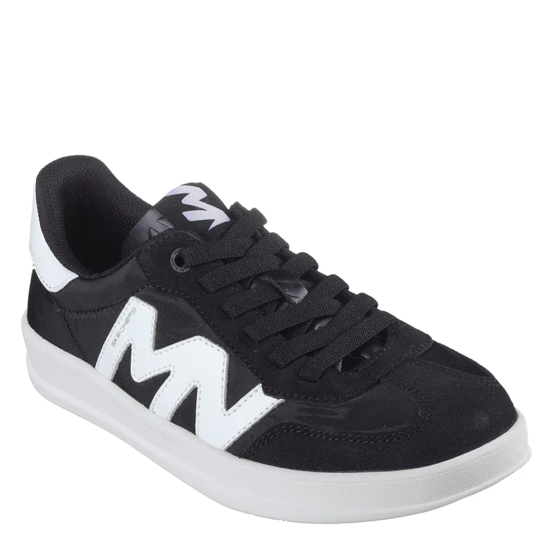 Image of Skechers Womens Newwavecup Classic Low-Top Trainers Black female 3 (36)