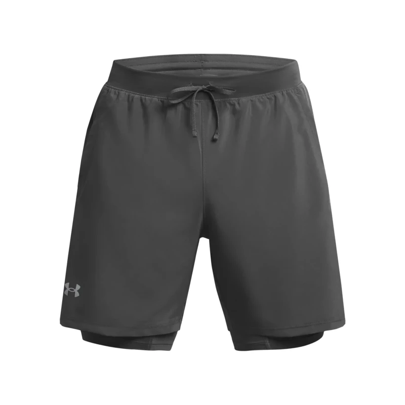 Image of 2 in 1 shorts Under Armour Launch 7" Noir Male 2XL